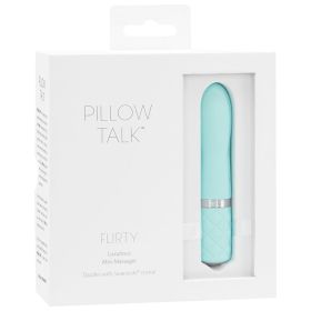 Pillow Talk Flirty Mini Massager-Teal 4.25