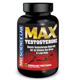 MAX Testosterone-60 Count Bottle