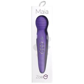 Maia Zoe Twisty Rechargeable Vibrating Wand-Purple