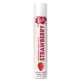 Wet Delicious Oral Play Strawberry Waterbased Flavored Lubricant 1oz